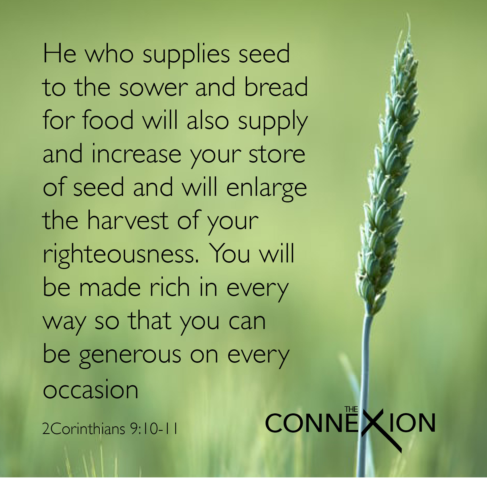 Sowing Generously