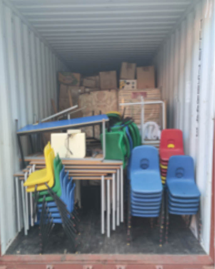 Container on its way!